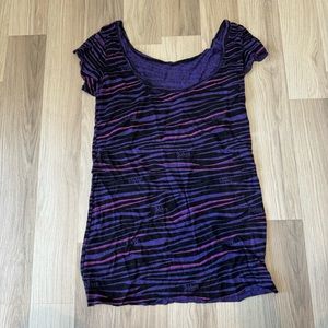 Abbey Dawn by Avril Lavigne Zebra Print Tee